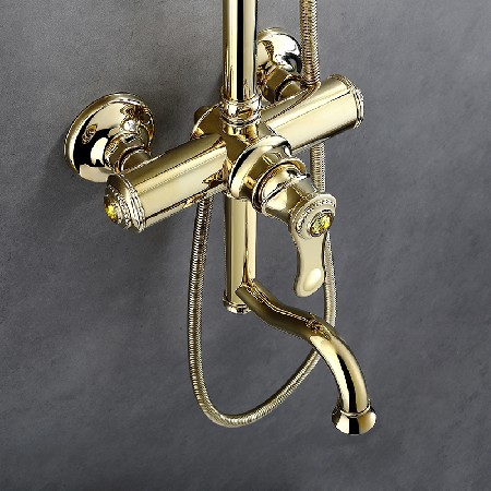 V1 shower zirconium gold