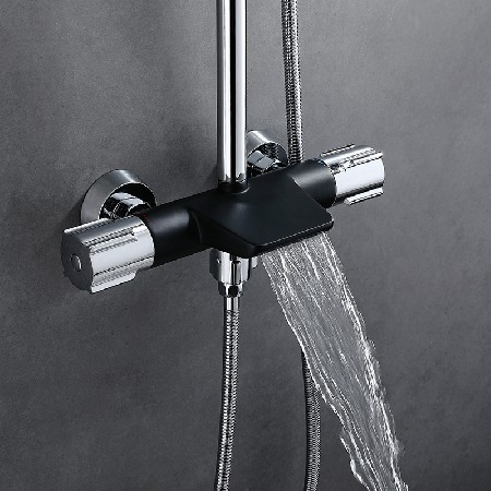 V2 Shower Chrome+Black