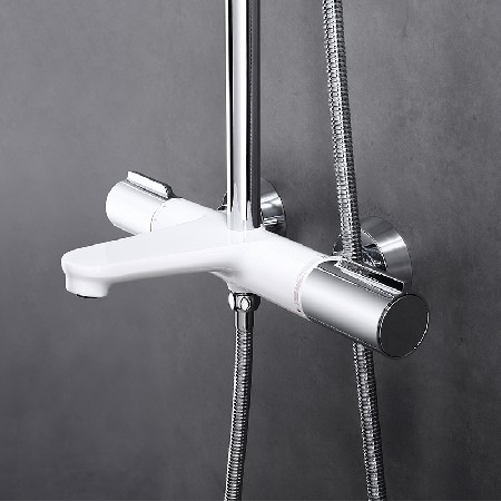 V5 Shower White+Chrome