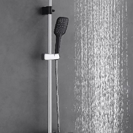 V5 Shower Black+Chrome