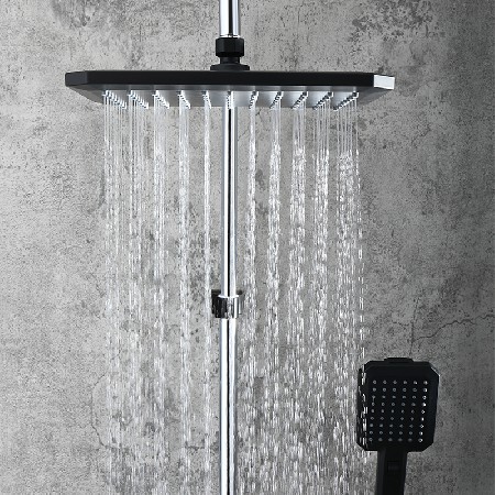 Gaosi Shower Black+Chrome